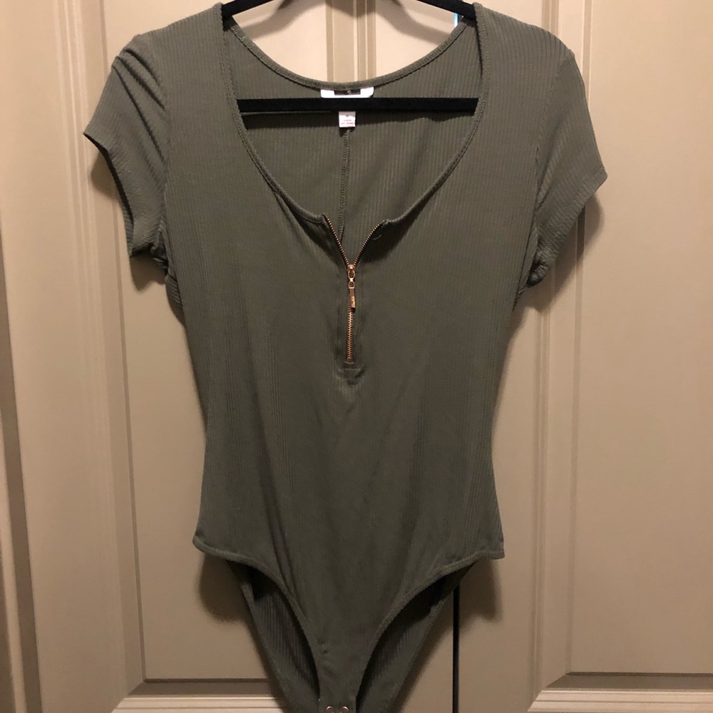 Green body suit